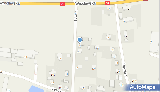 Wróblowice, Boczna, 6, mapa Wróblowice
