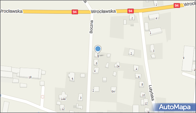 Wróblowice, Boczna, 8, mapa Wróblowice