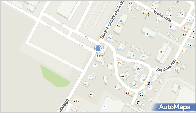 Wrocław, Bora-Komorowskiego Tadeusza, gen., 19, mapa Wrocławia