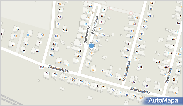 Wrocław, Bocheńska, 1B, mapa Wrocławia