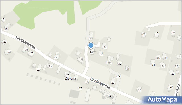 Wrząsowice, Bonifraterska, 30, mapa Wrząsowice