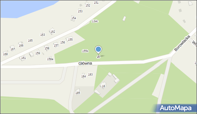 Wycinki, Borowiacka, 40, mapa Wycinki