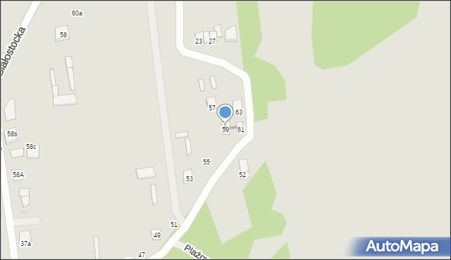 Wyszków, Bohaterów Armii Krajowej, 59, mapa Wyszków