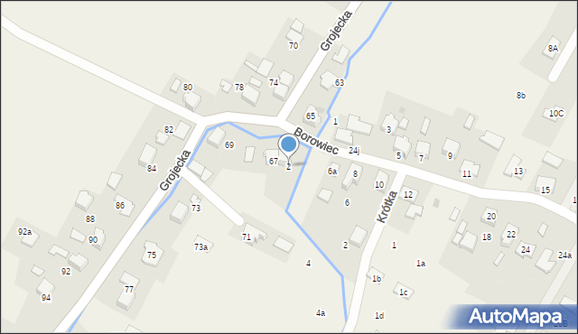 Zaborze, Borowiec, 2, mapa Zaborze