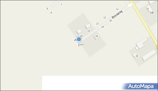 Ząbrowo, Bociania, 17, mapa Ząbrowo