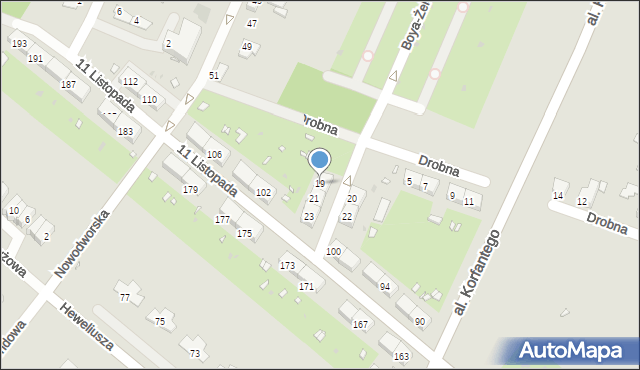 Zabrze, Boya-Żeleńskiego Tadeusza, 19, mapa Zabrza