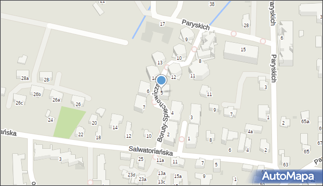 Zakopane, Boruty-Spiechowicza Mieczysława, gen., 5, mapa Zakopanego