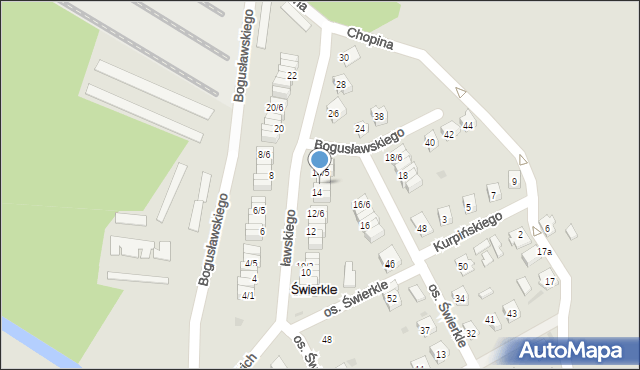Zawadzkie, Bogusławskiego, 14/3, mapa Zawadzkie