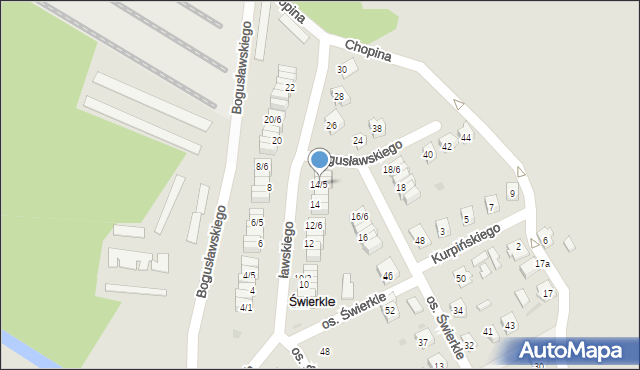 Zawadzkie, Bogusławskiego, 14/5, mapa Zawadzkie