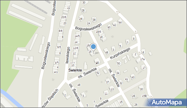 Zawadzkie, Bogusławskiego, 16/1, mapa Zawadzkie