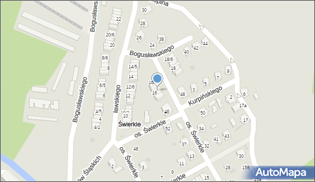 Zawadzkie, Bogusławskiego, 16/3, mapa Zawadzkie