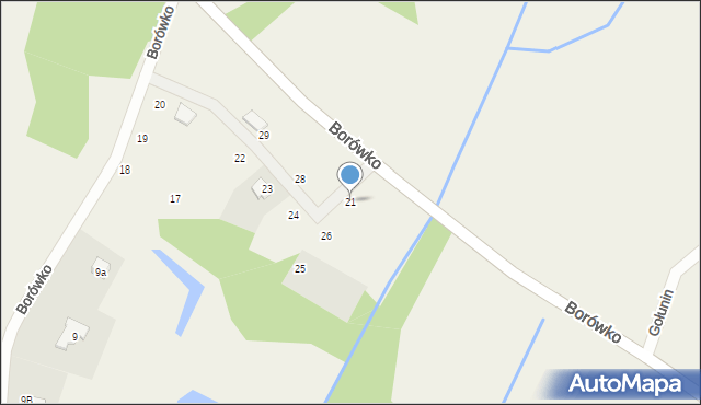 Zbierkowo, Borówko, 21, mapa Zbierkowo