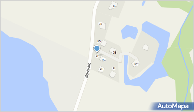 Zbierkowo, Borówko, 9F, mapa Zbierkowo