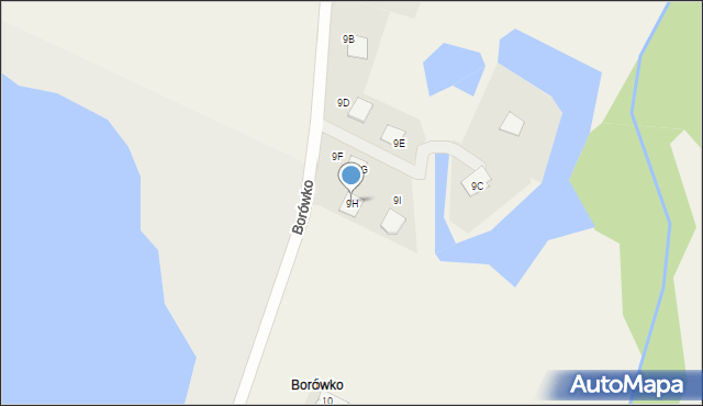 Zbierkowo, Borówko, 9H, mapa Zbierkowo