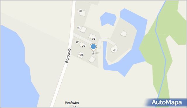 Zbierkowo, Borówko, 9I, mapa Zbierkowo