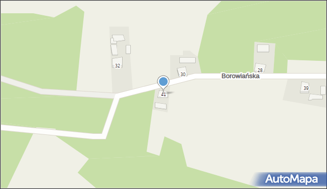 Zębowice, Borowiańska, 41, mapa Zębowice