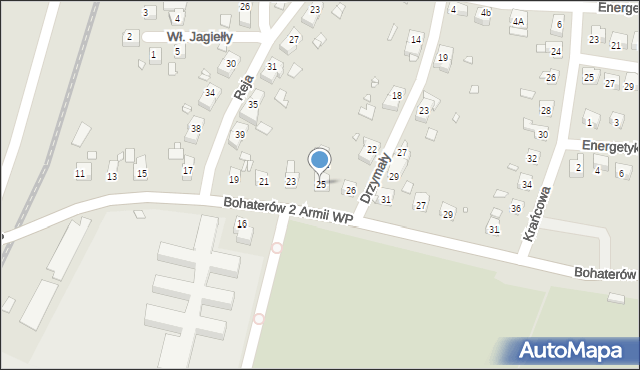 Zgorzelec, Bohaterów 2 Armii Wojska Polskiego, 25, mapa Zgorzelec