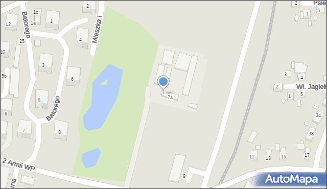Zgorzelec, Bohaterów 2 Armii Wojska Polskiego, 9a, mapa Zgorzelec