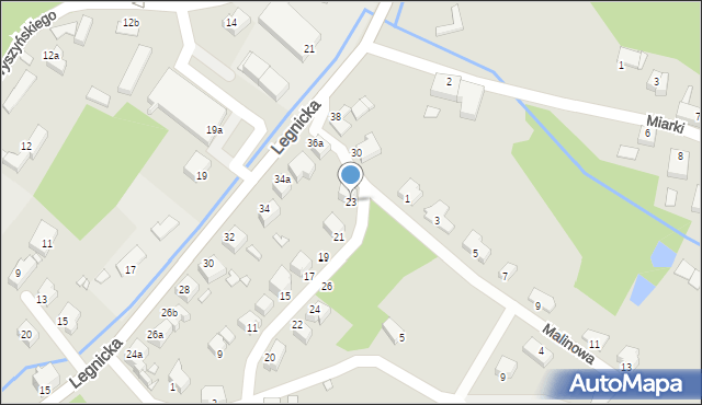 Złotoryja, Bohaterów Monte Cassino, 23, mapa Złotoryja