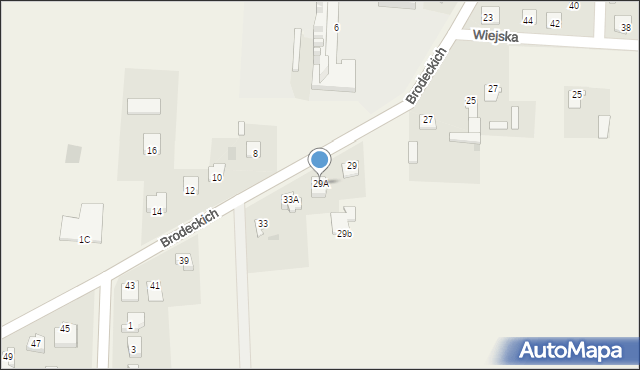 Baboszewo, Brodeckich Jana i Antoniego, 29A, mapa Baboszewo