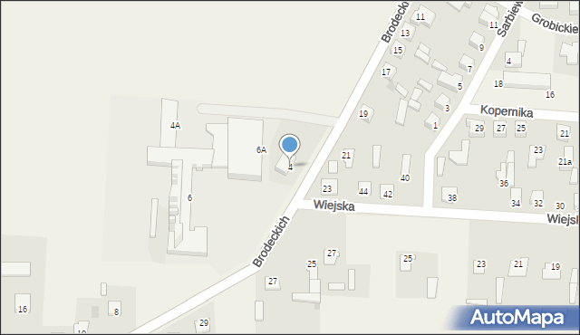 Baboszewo, Brodeckich Jana i Antoniego, 4, mapa Baboszewo