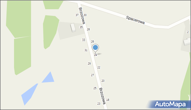 Barwik, Brzozowa, 24, mapa Barwik