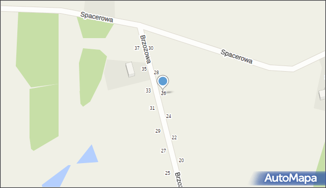Barwik, Brzozowa, 26, mapa Barwik