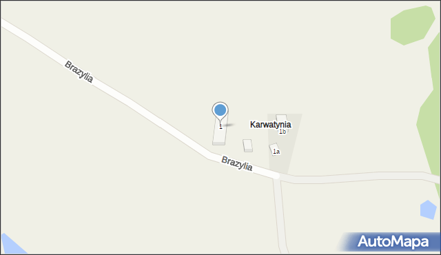 Będargowo, Brazylia, 1, mapa Będargowo