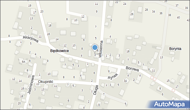 Będkowice, Browar, 2, mapa Będkowice