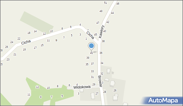 Będkowice, Browar, 41, mapa Będkowice