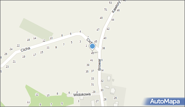 Będkowice, Browar, 43, mapa Będkowice