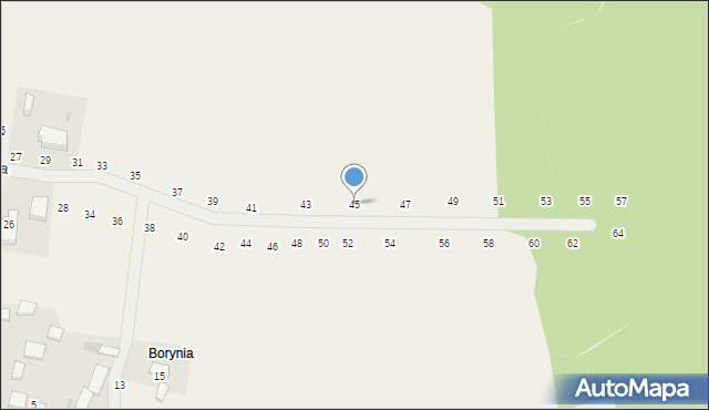 Będkowice, Brzozowa, 45, mapa Będkowice