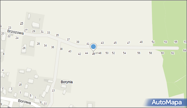 Będkowice, Brzozowa, 46, mapa Będkowice