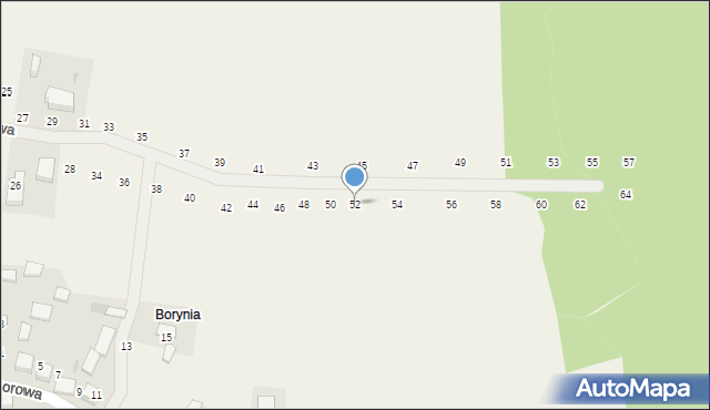 Będkowice, Brzozowa, 52, mapa Będkowice