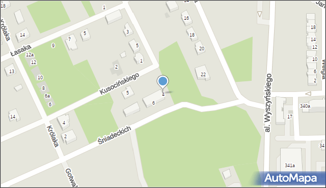 Bełchatów, Braci Śniadeckich Jana i Jędrzeja, 4, mapa Bełchatów