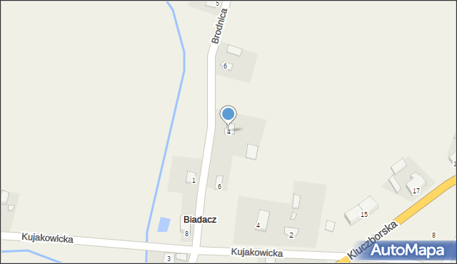 Biadacz, Brodnica, 4, mapa Biadacz