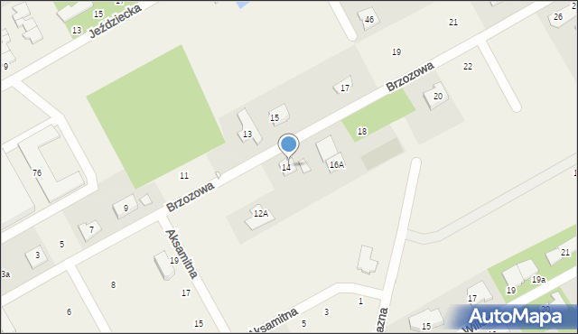 Bobrowiec, Brzozowa, 16, mapa Bobrowiec