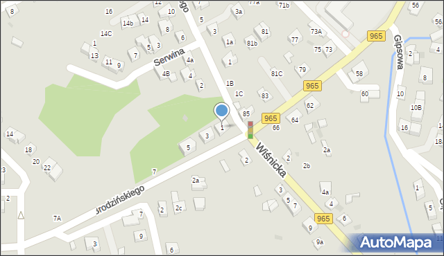 Bochnia, Brodzińskiego Kazimierza, 1, mapa Bochni