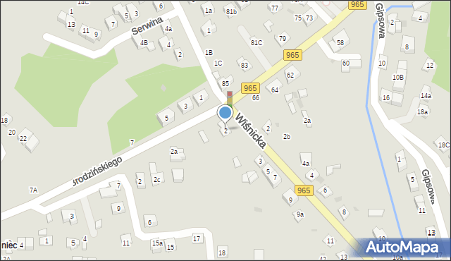 Bochnia, Brodzińskiego Kazimierza, 2, mapa Bochni