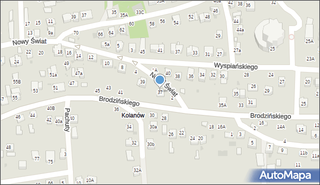 Bochnia, Brodzińskiego Kazimierza, 37, mapa Bochni