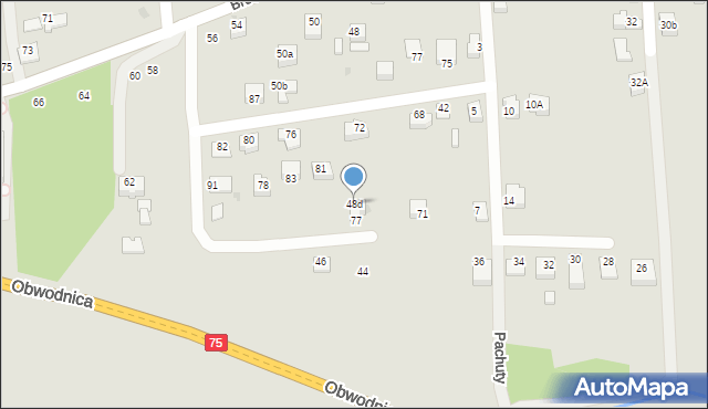 Bochnia, Brodzińskiego Kazimierza, 48d, mapa Bochni