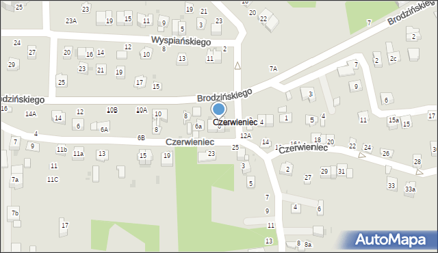 Bochnia, Brodzińskiego Kazimierza, 6, mapa Bochni