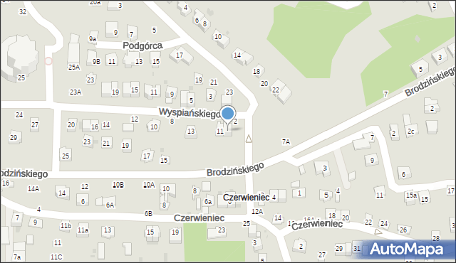 Bochnia, Brodzińskiego Kazimierza, 9, mapa Bochni