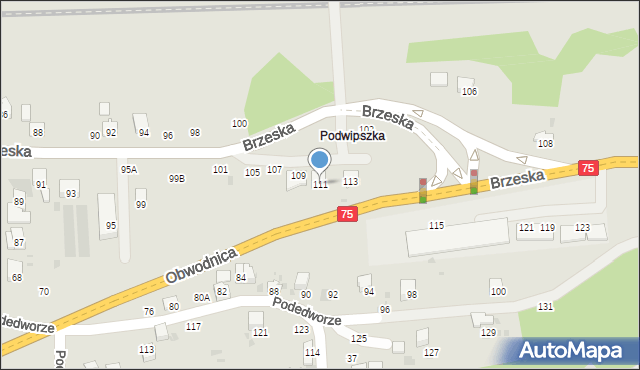 Bochnia, Brzeska, 111, mapa Bochni