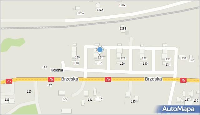 Bochnia, Brzeska, 124, mapa Bochni