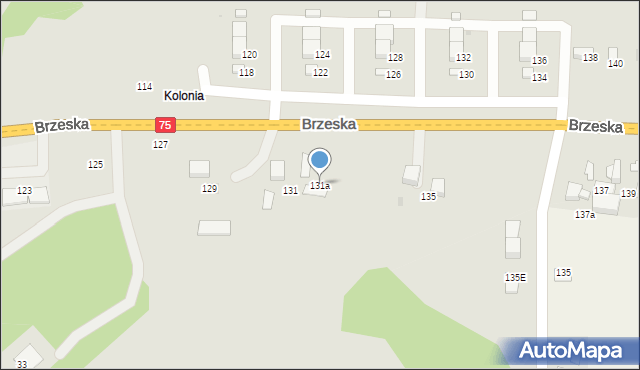 Bochnia, Brzeska, 131a, mapa Bochni