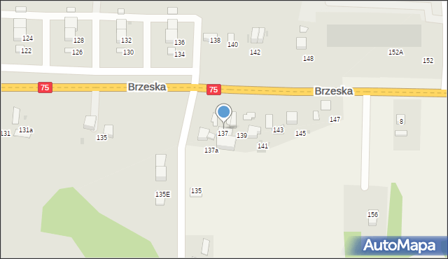 Bochnia, Brzeska, 139A, mapa Bochni