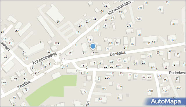 Bochnia, Brzeska, 16, mapa Bochni