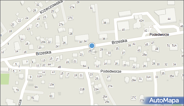 Bochnia, Brzeska, 27, mapa Bochni