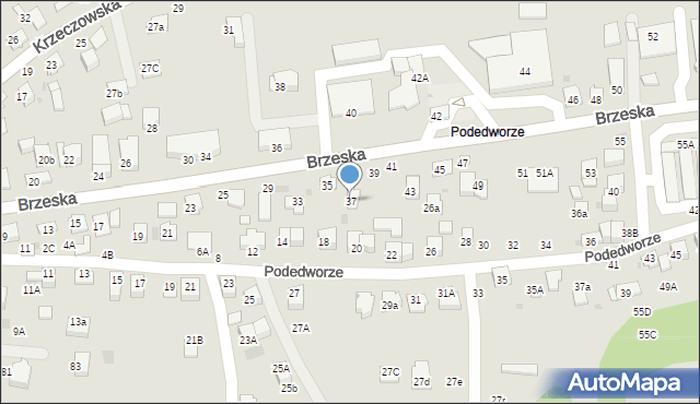 Bochnia, Brzeska, 37, mapa Bochni